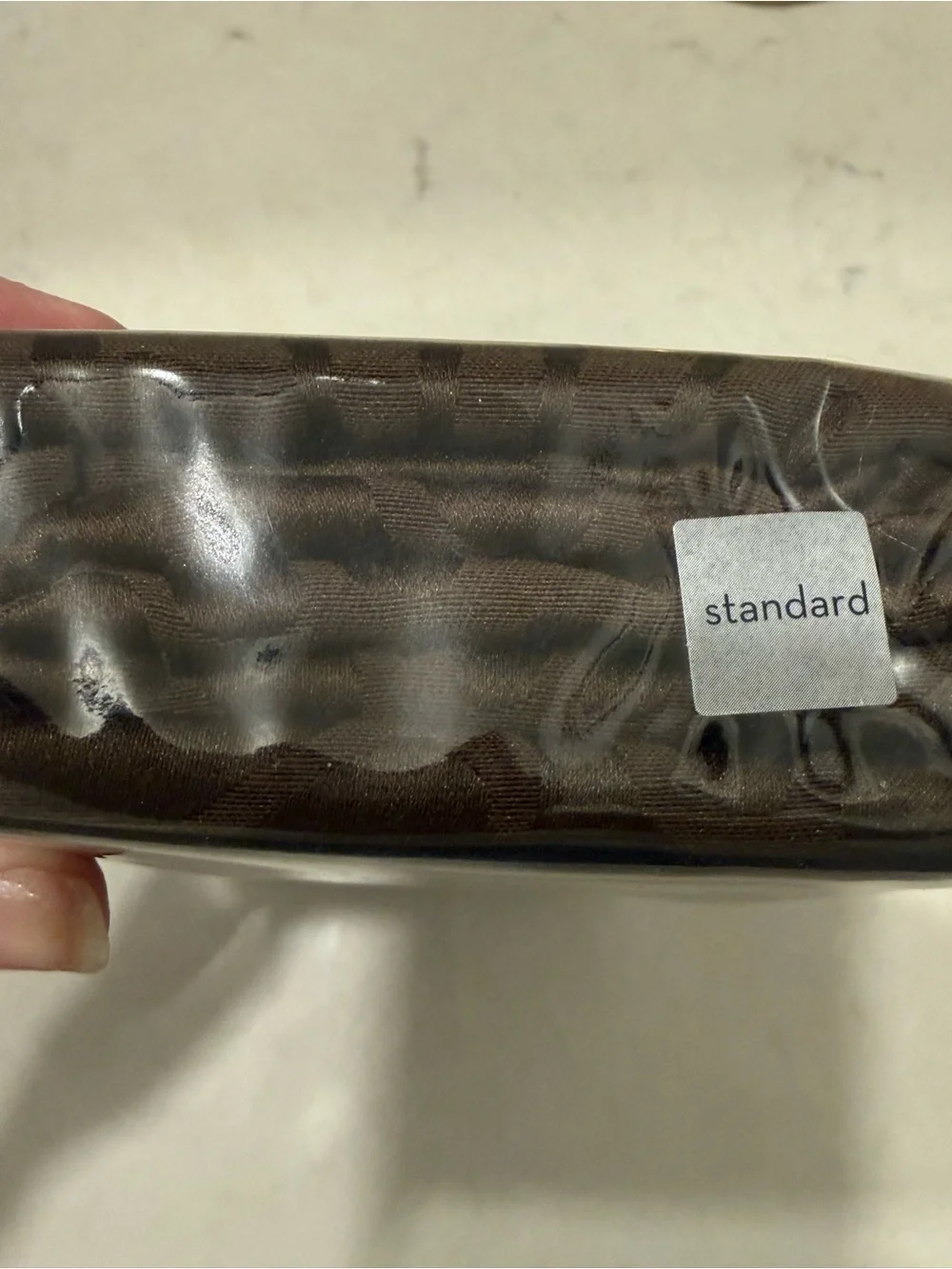 NEW Thomas O Brien Standard Sham Vintage Modern Dk Brown Rich Neutral